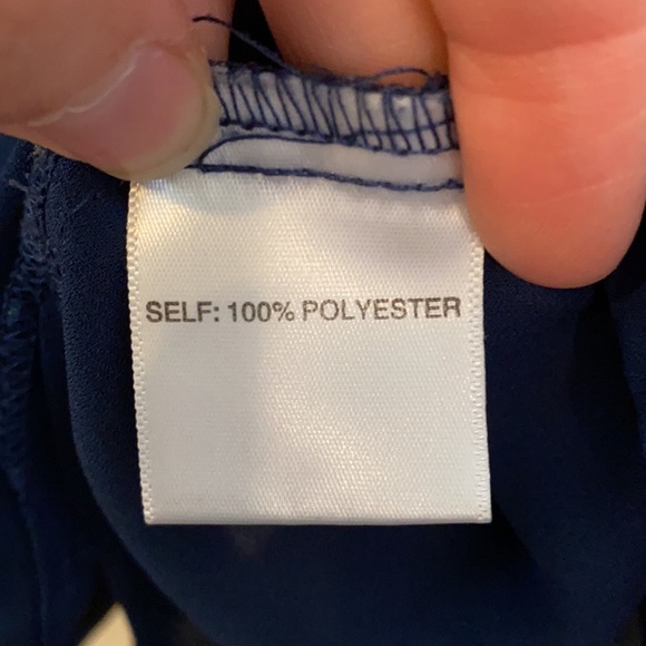 Navy Blue Blouse - Picture 5 of 6